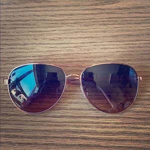 Rose gold sunglasses
